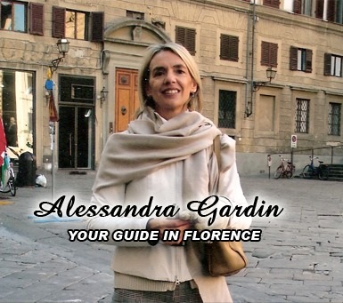 Alessandra Gardin, a licensed tour guide from Florence with nearly 30 years of experience in the Florentine territory.